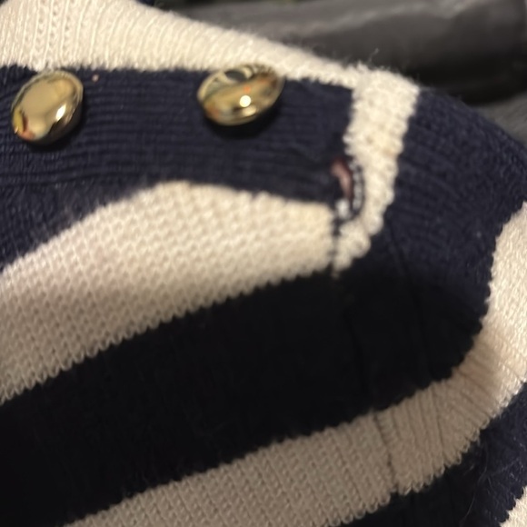 NAUTICAL WHBM lightweight sweater with ruffle sleeve Size S - Picture 6 of 6